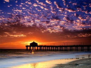 Sunset in my home town of Manhattan Beach. Photo Credit: My Dad, Peter Joyce.